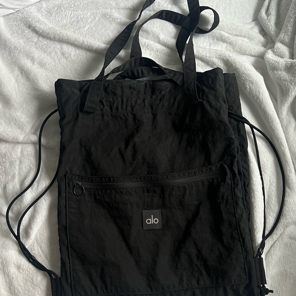 ALO Yoga Utility Black Tote Bag
